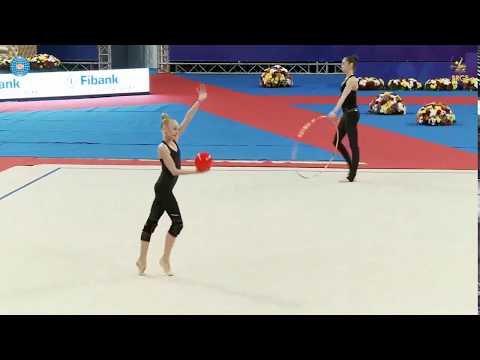 2019.04.11 София - Оноприенко Виктория 2003 🇺🇦UKR - Мяч Podium training - World Cup Sofia 2019