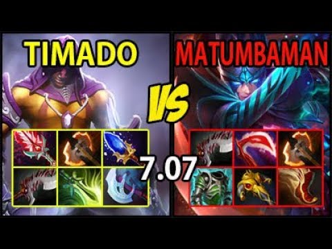 Timado [AntiMage] vs Matumbaman [PA] - Full Items HARD GAME 7.07