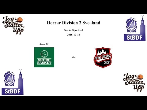 Skuru Basket (Herrar) mot Aros Basket - HIGHLIGHTS - 2016-12-18