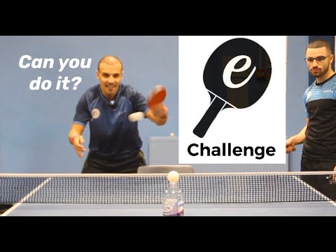 Hit the table tennis ball off the bottle | eBaTT Challenge #1
