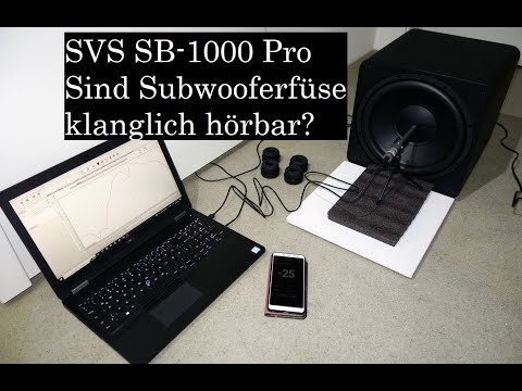 Are subwoofer feet audible? SVS SoundPath + SVS SB-1000 Pro measured with REW + Umik 1