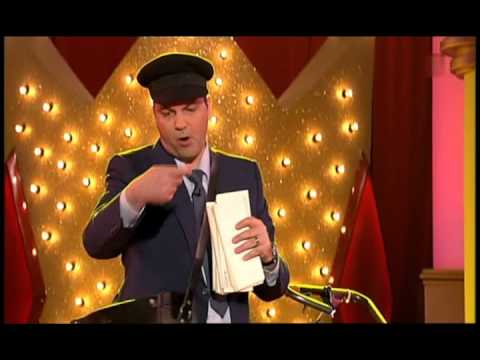 Johannes Scherer als Postbote bei der Frankfurter Fastnacht 2013