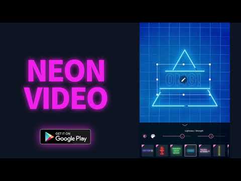 NEON GIF+TEXT Video Effects Video
