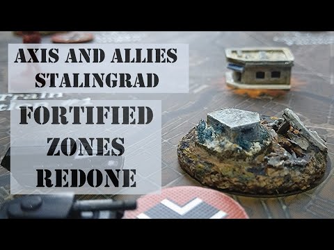 Axis and Allies Stalingrad Customized Fortified Zones Redone