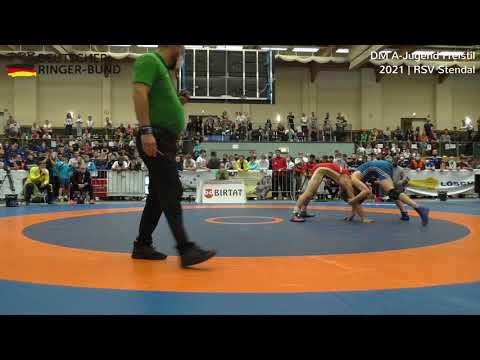 RINGEN DM 21 A-Jugend Freistil - FINALE 65kg Nico Tauber vs. Oleg Bartel