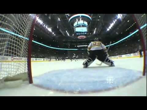Luke Schenn's Coast To Coast Goal vs Bruins - 03/19/2011