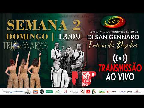 LIVE - 32ª Festa Di San Gennaro Batatais Jantar de Domingo |13/09/2026 - Batatais SP