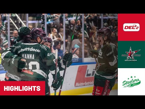 DEL2: Starbulls Rosenheim vs. Bietigheim Steelers | Highlights