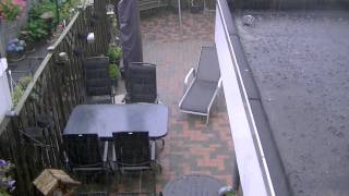 preview picture of video 'Stortbui en onweer Voerendaal 26 Augustus 2011'