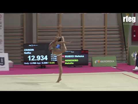 Natalia García exhibición aro 1ª fase Liga Iberdrola GR Valencia 2021