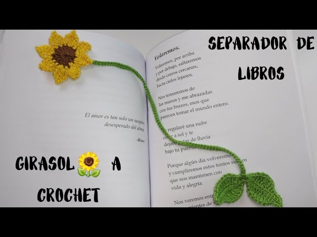 Vídeo relacionado con MWOOT 6 Marcapáginas Ganchillo con Forma de Flor, Marcapáginas de Margaritas Girasoles para Mujer, Marcapáginas de Punto Hechos a Mano, Regalos para Amantes de los Libros