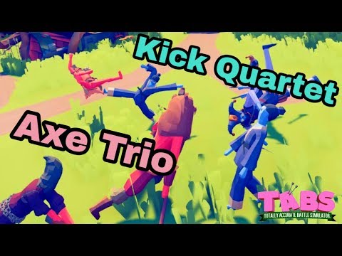 Kick Quartet vs Axe Trio - TABS Custom Battles