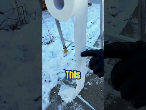 🚨 This Paper Towel FROZE in Mid-Air?! 🥶🔥 (INSANE Experiment!)