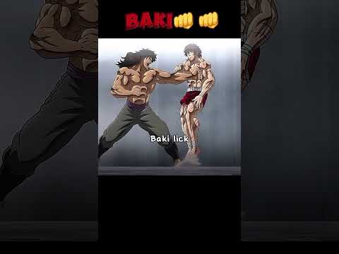 Baki won in two seconds👀😮|Baki Hanma| #anime #animemoments #baki