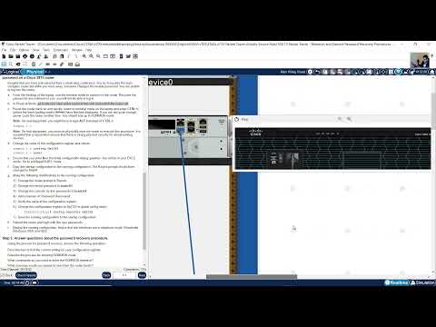 10.6.13 Packet Tracer - Investigue y Ejecute Procedimientos Para Recuperar Contraseñas - Modo Físico