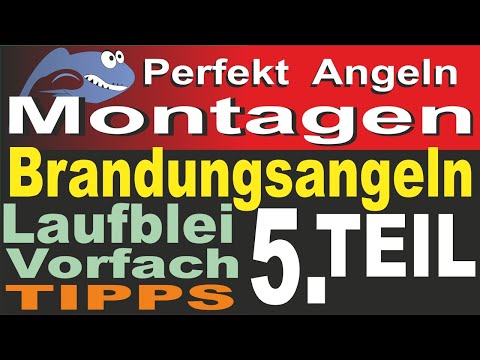Perfekt Angeln - Brandungsangeln TEIL 5 Laufbleimontage/Durchlaufmontage schnelles Brandungsvorfach