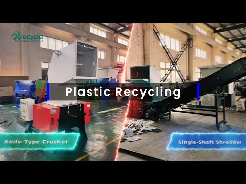 Part of a video titled Knife-type Crusher vs Single Shaft Shredder: Which One is ... - YouTube