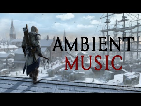 Assassin's Creed 3 Ambient Music, Relax In Boston At Snowing Night [ Soundtrack / Ambience ]