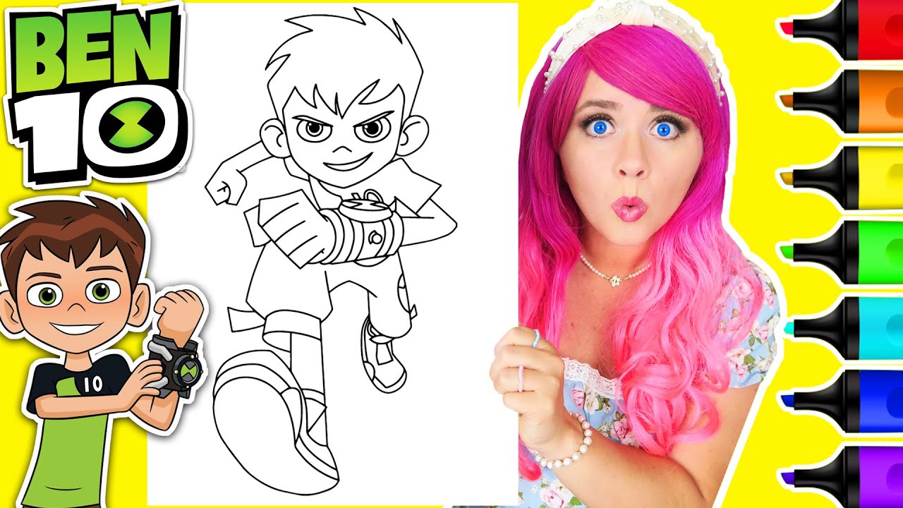 Página para colorear de Ben 10: Fuerza Alienígena - Ben Tennyson | Marcadores artísticos Ohuhu