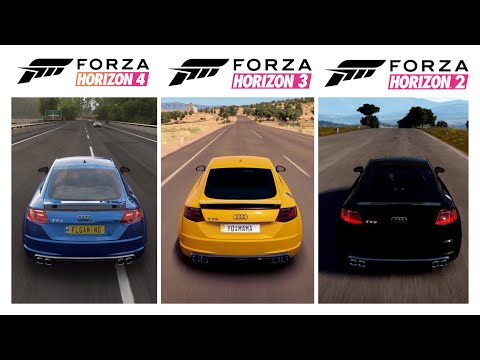 Forza Horizon 4 vs Forza Horizon 3 vs Forza Horizon 2 | Audi TT S Sound & Gameplay Comparison