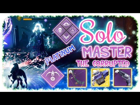 Solo 1080 Ordeal Master Nightfall Hunter - The Corrupted - Destiny 2 ( No Anarchy ) Commentary