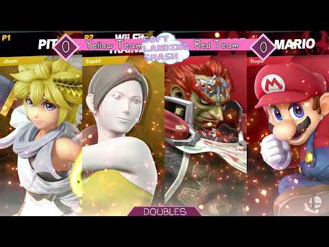 Mr.Ping/Squid (Yellow Team) vs. SquireLynx/Hope (Red Team) Doubles - Soft Landing Smash #24