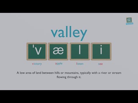 How to pronounce valley ?