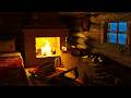 Deep Sleep In 3 MINUTES Cozy Mountain Cabin With Blizzard Fireplace Snowfall