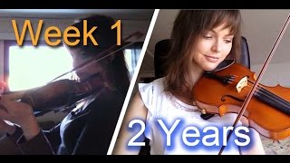 Adult beginner violinist – 2 years progress video