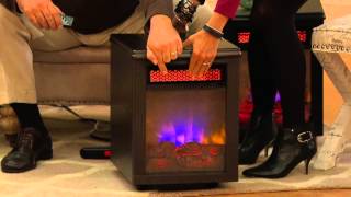 Twin Star Home Infrared Electric Quartz Fireplace Heater with Dan Hughes