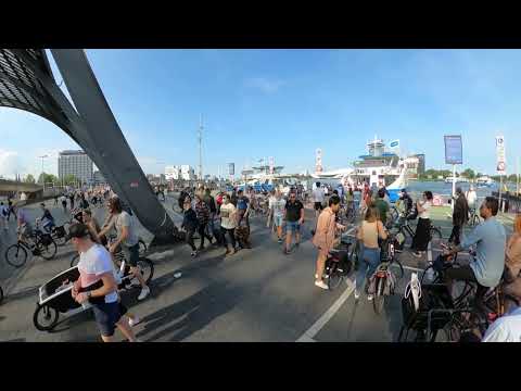 Cycling Behind Amsterdam Central Station: A Unique Route