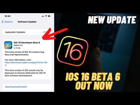 iOS 16 beta 6 out now !! How To Download iOS 16 beta 6 on iPhone and iPad