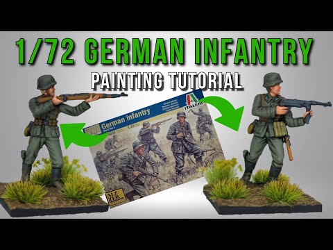 Painting 1/72 Italeri World War Two German infantry