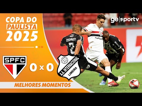 Gols e lances de São Paulo x Internacional de Limeira