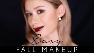 EASY FALL MAKEUP | Drugstore and Korean Makeup