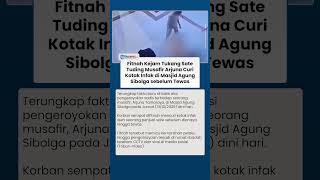 Fakta Baru di Balik Pengeroyokan Sadis Musafir di Masjid Agung Sibolga, Korban Difitnah Maling