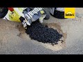 Fix Potholes Yourself With Cold Tar Mix