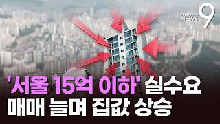아파트 거래 80%는 15억 이하…실수요인데 정부는 '투기 척결'에 집중 [뉴스9]