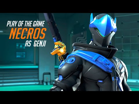 NECROS HARD CARRY GENJI - POTG! OVERWATCH 2 TOP 500