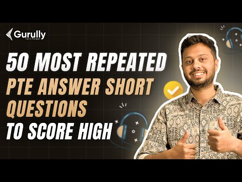 Master PTE Answer Short Questions 2025 | Practice with 50 Most Repeated Questions & Tips by Gurully