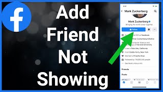 How To Fix Add Friend Not Showing On Facebook