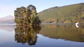preview picture of video 'Autumn Trees Loch Tay Scottish Highlands Scotland'