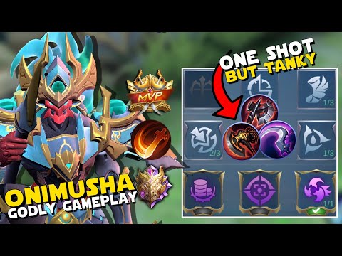 ONIMUSHA COMMANDER ALPHA IS A MONSTER IN THE NEW UPDATE! | BEST BUILD AND EMBLEM TO DOMINATE! | MLBB