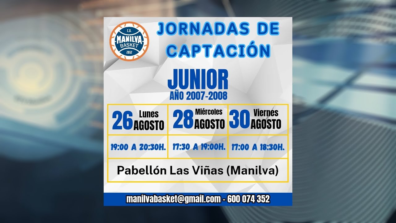 Jornadas de captación para la equipo junior del Manilva Basket