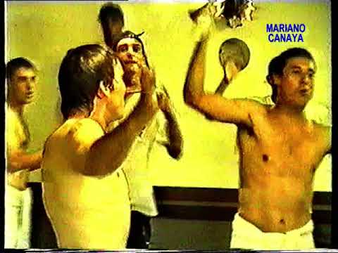 Rosario Central 4 Newells 0 Ap 97 - Festejos en vestuario