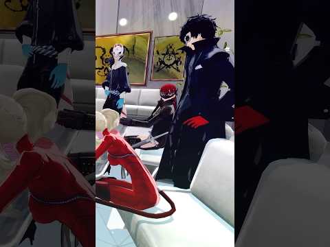 Kasumi looks away quickly when staring at Joker in Persona 5 Royal