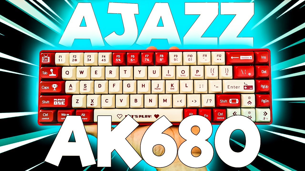 TECLADO MECANICO GAMER AJAZZ NACODE AK680 - O mais BARATO do Aliexpress !!!