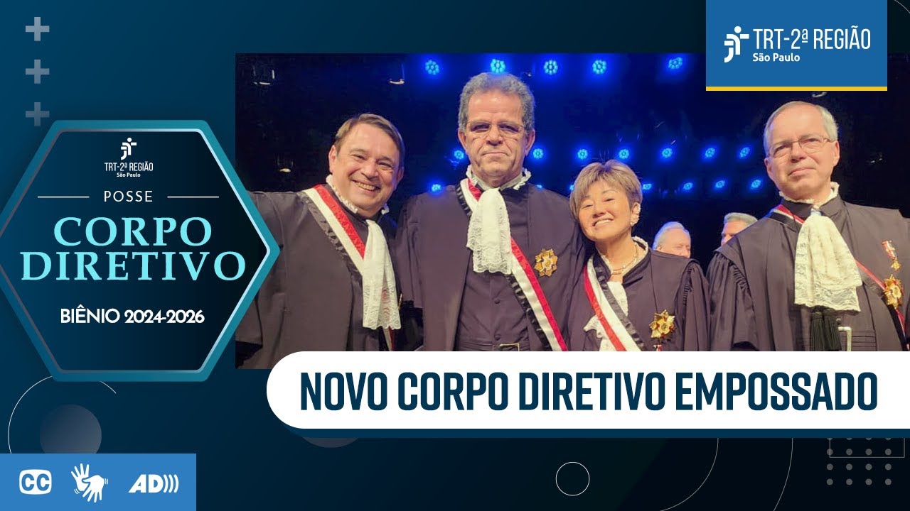 Empossado Corpo Diretivo do TRT-2 para o biênio 2024-2026