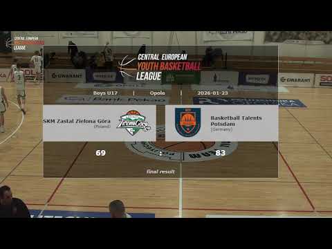CEYBL U17, 23. 1. 2026, SKM Zastal Zielona Góra - Basketball Talents Potsdam