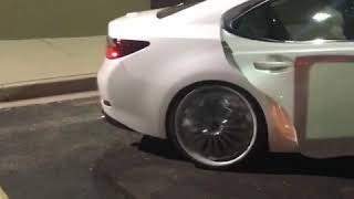 Lexus ES 350 on 22s dub floaters and Sundown Audio